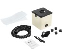 Extractor de humo de soldadura 100W 265 × 265 × 335 mm unidad filtrante con manguera blanco-negro para taller y electrónica 2