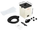 Extractor de humo de soldadura 150W 265×265×430 mm con elementos filtrantes y tubo flexible beige-negro para taller 2