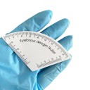 Eyebrow Shaping Measuring Ruler 85 × 45 mm Transparent Plastic Template for Accurate Design of Symmetrical Eyebrows 4