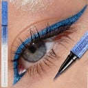 Eyeliner lichid rezistent la apă 13 x 1 cm cu pensulă subțire în 6 nuanțe, de lungă durată și rezistent la ștergere pentru un machiaj 9