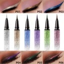 Eyeliner lichid rezistent la apă 13 x 1 cm cu pensulă subțire în 6 nuanțe, de lungă durată și rezistent la ștergere pentru un machiaj 2