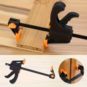 F klem voor hout 10 cm Nylon lichaam Gehard stalen staaf PVC pads Draaibare bekken Omvorming naar expansietool Klem 3