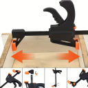 F morsetto per legno 10 cm Corpo in nylon Barra in acciaio temprato Piastrine in PVC Morsi girevoli Trasformazione in strumento espandibile Morsetto 4