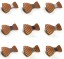 Fa csokornyakkendő gravírozott csíkkal J644 1