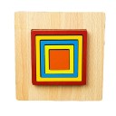 Fa puzzle geometriai alakzatok 6