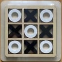 Fa tic-tac-toe játék 14 x 14 cm Klasszikus táblás kirakós játék két játékosnak Családi szórakozás Stratégia játék Fejleszti a gondolkodást 2