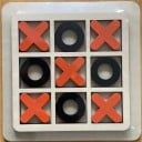 Fa tic-tac-toe játék 14 x 14 cm Klasszikus táblás kirakós játék két játékosnak Családi szórakozás Stratégia játék Fejleszti a gondolkodást 1