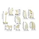 Fából készült 11 figura a betlehemhez Természetes fából készült figurák karácsonyi dekorációhoz Betlehemes figurák készlete természetes anyagból 3