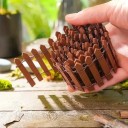 Fából készült modellkerítés 90 cm Magasság 5,1 cm Szélesség 7,2 cm Miniatűr kerítés diorámákhoz és modell tájakhoz 4