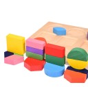 Fából készült puzzle geometriai formák J628 3