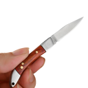 Faca de bolso dobrável em aço inoxidável 10 cm Faca EDC compacta para o bolso Faca dobrável para viagens Ferramenta de exterior Camping Caminhadas Sobrevivência Passeios 4