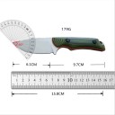 Faca de caça 16 cm com estojo Faca de sobrevivência ao ar livre Faca de caça Clássica lâmina Acampamento Caminhada Sobrevivência Equipamento exterior Embalagem para presente 3