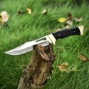 Faca de Camping em Aço Inoxidável 18,5 cm com Estojo de Proteção Faca de Sobrevivência Dobrável EDC para a Natureza Equipamento de Camping 6