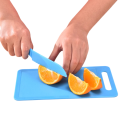Faca de cozinha para crianças com lâmina serrilhada Faca segura de plástico para crianças Cortar fruta, legumes, pão Cozinhar com crianças 2