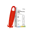 Faca de segurança para caixas 10 pcs 14 cm Cortador de cartão Lâmina dobrável Cabo ergonómico Faca de trabalho para armazéns Oficina Lar 5