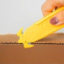 Faca de segurança para caixas 10 pcs 14 cm Cortador de cartão Lâmina dobrável Cabo ergonómico Faca de trabalho para armazéns Oficina Lar 2