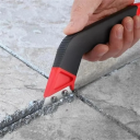 Faca para limpeza de juntas 207 x 75 mm Cabo plástico com carboneto de tungsténio Ferramenta manual para remoção de sujidade e antiga massa de juntas 4