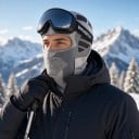 Fagyálló sí- és snowboard maszk szemnyílással és perforált részel az arcon unisex univerzális méret 8