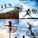 Fairy Statue with Dandelion 1