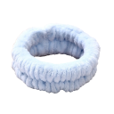 Faixa de cabelo feminina contra o caimento de cabelos no rosto Faixa de cabelo em fleece para maquilhagem Faixa de cabelo peluda para lavar o rosto para mulheres 2
