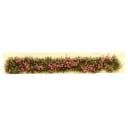 Faixa de flores em modelo 9 x 1 x 0,6 cm Grupos de flores miniatura Decoração de jardim para diorama Paisagem em modelo 10