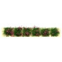 Faixa de flores em modelo 9 x 1 x 0,6 cm Grupos de flores miniatura Decoração de jardim para diorama Paisagem em modelo 11