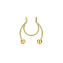 Fake Nose Piercing in the Shape of a Horseshoe 2