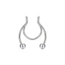 Fake Nose Piercing in the Shape of a Horseshoe 3