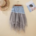 Falda combinada mujer G142 1