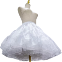 Falda corta blanca para niñas Longitud 50 cm Circunferencia de la cintura 60–100 cm Falda de tul para debajo de vestidos Falda para vestidos de fiesta 1