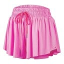 Falda corta de mujer con cordón y bolsillos, diseño monocromático, poliéster, spandex, falda de verano elástica con pantalones cortos 2