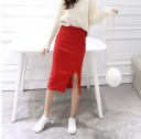 Falda de algodón de moda para mujer - Roja 1