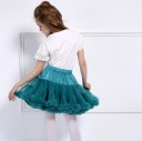 Falda de cintura alta para niñas modernas - Azul 1