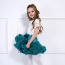 Falda de cintura alta para niñas modernas - Azul 3