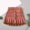 Falda de cuero para niña L1040 5