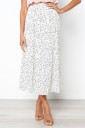 Falda de lunares de cintura alta para mujer 6