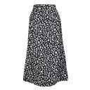 Falda de mujer con estampado de leopardo y abertura. 5