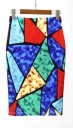 Falda elegante de mujer con un patrón interesante J503 3