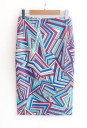 Falda elegante de mujer con un patrón interesante J503 8