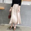 Falda formal de cintura alta para mujer 5