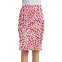 Falda lápiz estampada para mujer A1931 8