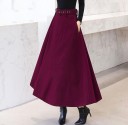 Falda larga de mujer con cintura alta A1583 8