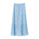 Falda larga de mujer con estampado G37 12 Falda larga de mujer con estampado G37 12