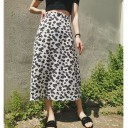 Falda larga de mujer con flores 5