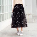 Falda larga de tul para mujer con estrellas 2