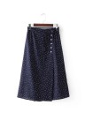 Falda midi de mujer con botones 8