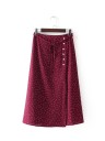 Falda midi de mujer con botones 7