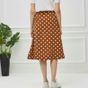 Falda midi de mujer con lunares 3