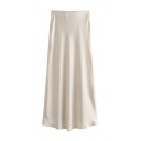 Falda midi elegante ajustada de cintura alta para mujer Falda tubo elegante para el trabajo y la fiesta Moda de oficina Otoño Primavera 2