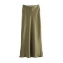 Falda midi elegante ajustada de cintura alta para mujer Falda tubo elegante para el trabajo y la fiesta Moda de oficina Otoño Primavera 4